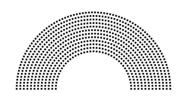 Hemicycle 718 koltuk - 12 sıra - 180 derece