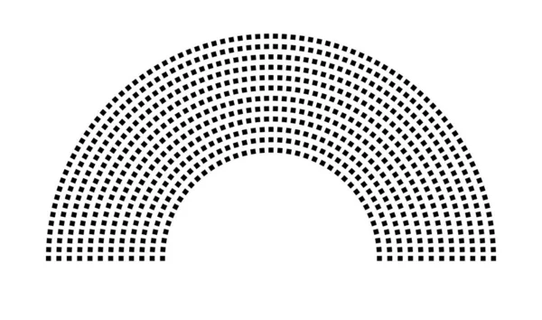 Hemicycle 715 koltuk - 12 sıra - 180 derece