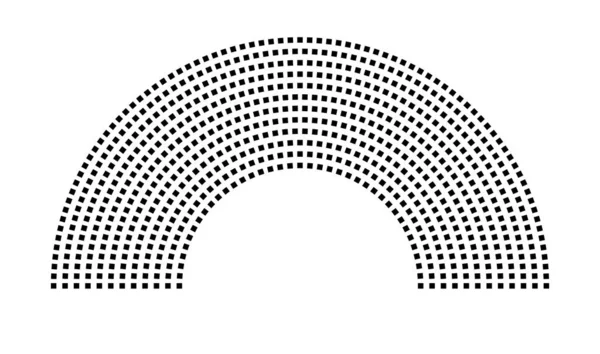Hemicycle 717 koltuk - 12 sıra - 180 derece