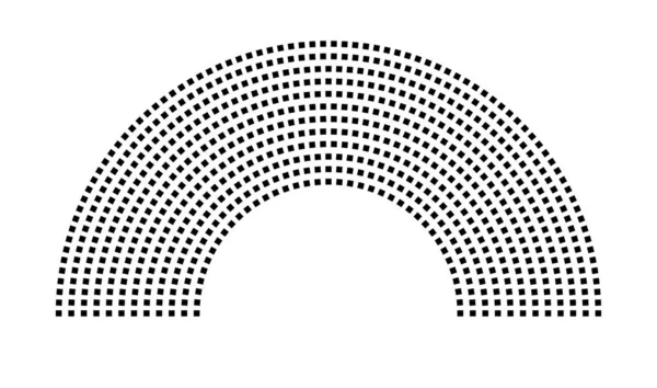 Hemicycle 716 koltuk - 12 sıra - 180 derece