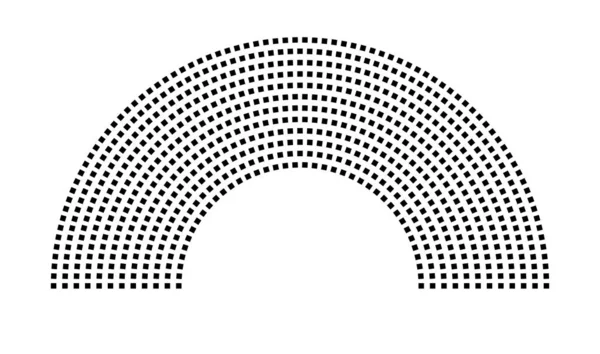 Hemicycle 719 koltuk - 12 sıra - 180 derece