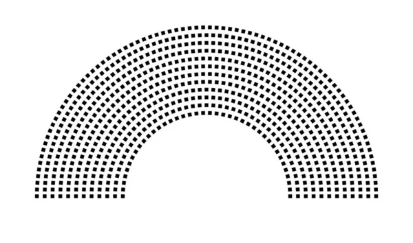 Hemicycle 720 koltuk - 12 sıra - 180 derece