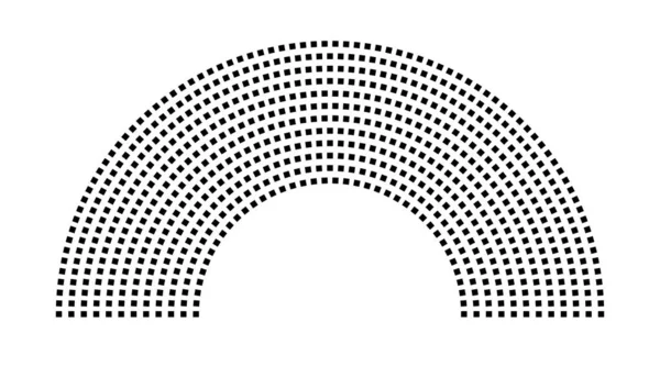 Hemicycle 721 koltuk - 12 sıra - 180 derece