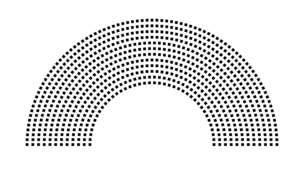 Hemicycle 723 koltuk - 12 sıra - 180 derece