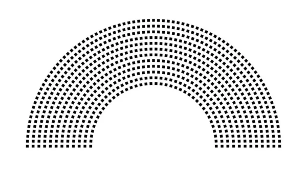 Hemicycle 724 koltuk - 12 sıra - 180 derece