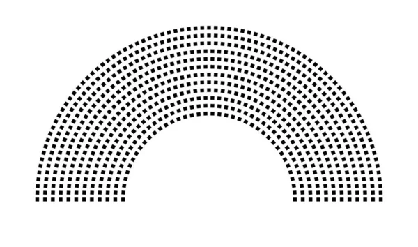 Hemicycle 726 koltuk - 12 sıra - 180 derece