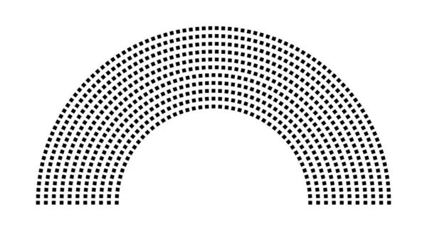 Hemicycle 731 koltuk - 11 sıra - 180 derece