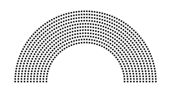 Hemicycle 735 koltuk - 11 sıra - 180 derece