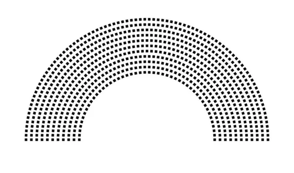 Hemicycle 739 koltuk - 11 sıra - 180 derece