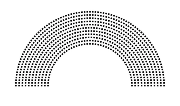 Hemicycle 745 koltuk - 11 sıra - 180 derece