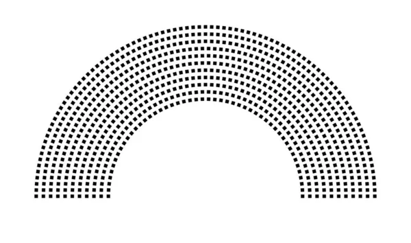 Hemicycle 752 koltuk - 11 sıra - 180 derece