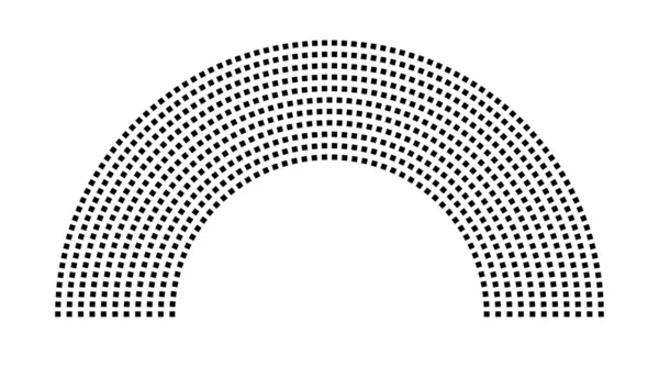Hemicycle 757 koltuk - 11 sıra - 180 derece