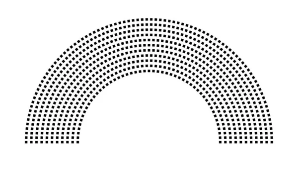 Hemicycle 758 koltuk - 11 sıra - 180 derece