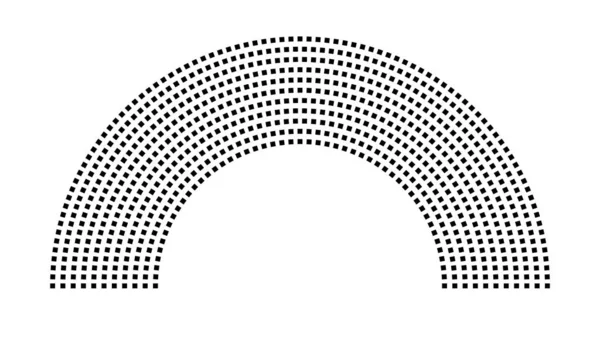 Hemicycle 762 koltuk - 11 sıra - 180 derece