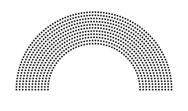 Hemicycle 771 koltuk - 11 sıra - 180 derece