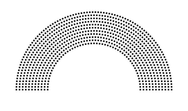 Hemicycle 774 koltuk - 11 sıra - 180 derece