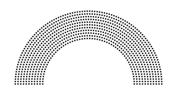 Hemicycle 836 koltuk - 11 sıra - 180 derece