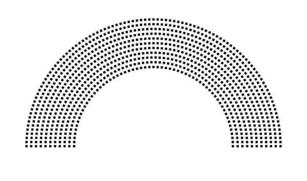 Hemicycle 868 koltuk - 11 sıra - 180 derece