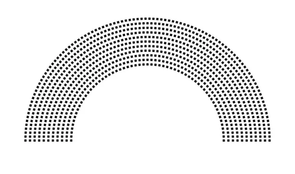 Hemicycle 878 koltuk - 11 sıra - 180 derece