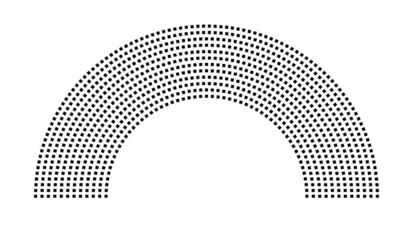 Hemicycle 894 koltuk - 12 sıra - 180 derece