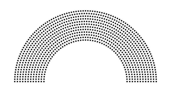 Hemicycle 895 koltuk - 12 sıra - 180 derece