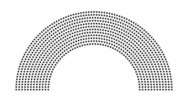 Hemicycle 905 koltuklar - 12 sıra - 180 derece