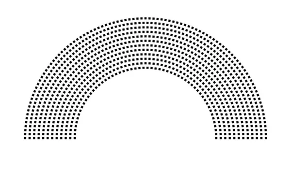 Hemicycle 906 koltuklar - 12 sıra - 180 derece