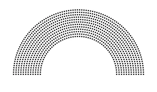 Hemicycle 907 koltuk - 12 sıra - 180 derece
