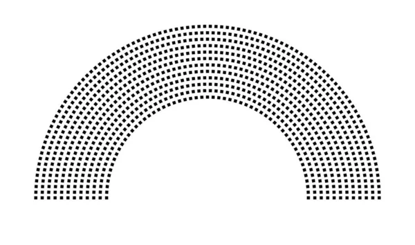 Hemicycle 919 koltuk - 12 sıra - 180 derece