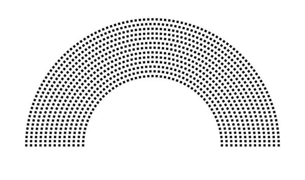 Hemicycle 964 koltuk - 13 sıra - 180 derece