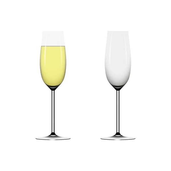 Two vector  wineglass — Stock Vector