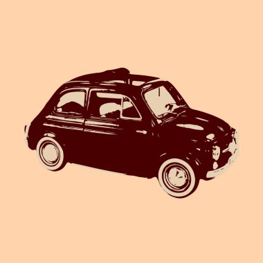 vektör eski model araba