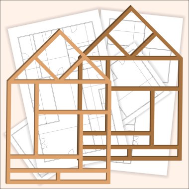 Ev remodeling. Evin arka planları ile bir kare