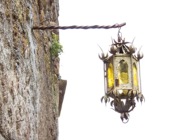 Medieval lantern in Calcata — Stock Photo, Image