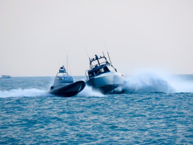 Sahil güvenlik hava gösterisi. Tirrenia, Pisa, İtalya, 11 Eylül 2016