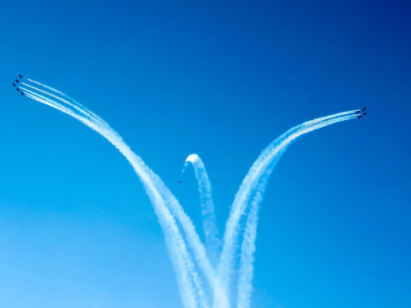 Авиашоу трехцветных стрел. Тиррения, Пиза, Италия, 11, 2 сентября
