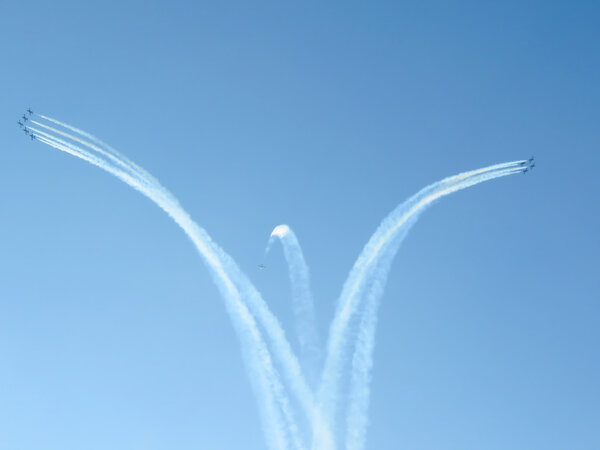 Авиашоу трехцветных стрел. Тиррения, Пиза, Италия, 11, 2 сентября
