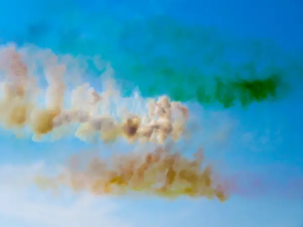 Füst légi tricolori. Tirrenia nyilak, Pisa, Olaszország, Septem — Stock Fotó