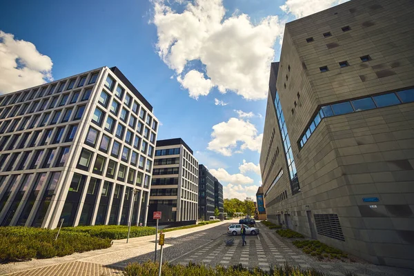 Wroclaw Poland May 2019 New Modern Architecture Buildings Bussines Center Royalty Free Stock Photos