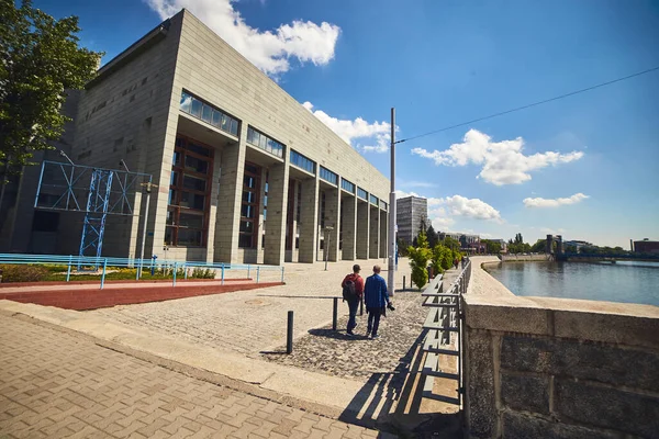 Wroclaw Poland May 2019 Нові Сучасні Архітектурні Будівлі Центрі Міста — стокове фото