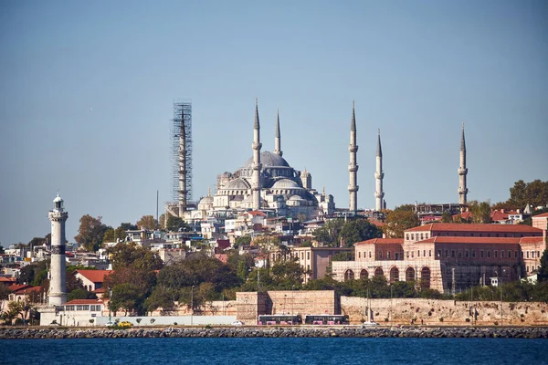 土耳其伊斯坦布尔 2019年10月10日 土耳其伊斯坦布尔华丽的苏丹阿赫迈特清真寺 蓝色清真寺 — 图库照片
