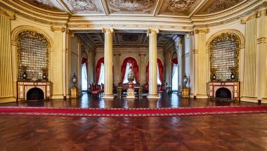 İstanbul, Türkiye 12 Ekim 2019: İstanbul 'daki Dolmabahçe Sarayı,