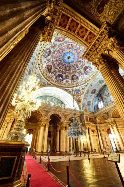 İstanbul, Türkiye 12 Ekim 2019: İstanbul 'daki Dolmabahçe Sarayı,