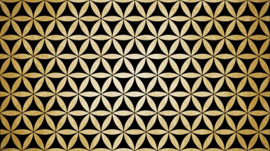 Eski kağıt doku çiçek deseni şeklinde kutsal geometri 