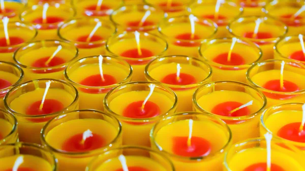 Candles perfume in the glass — Stock Photo, Image