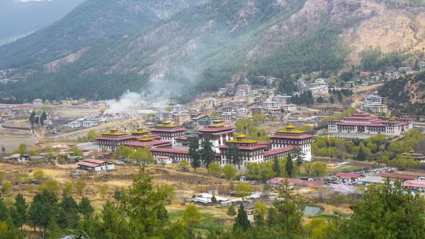 Thimphu Bhutan sermaye şehir vadi ülkede kuş göz VI