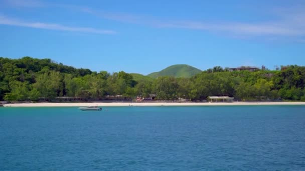 Scenic Footage Beautiful Blue Sea — Stock Video