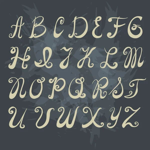 Lettertype vector vintage — Stockvector