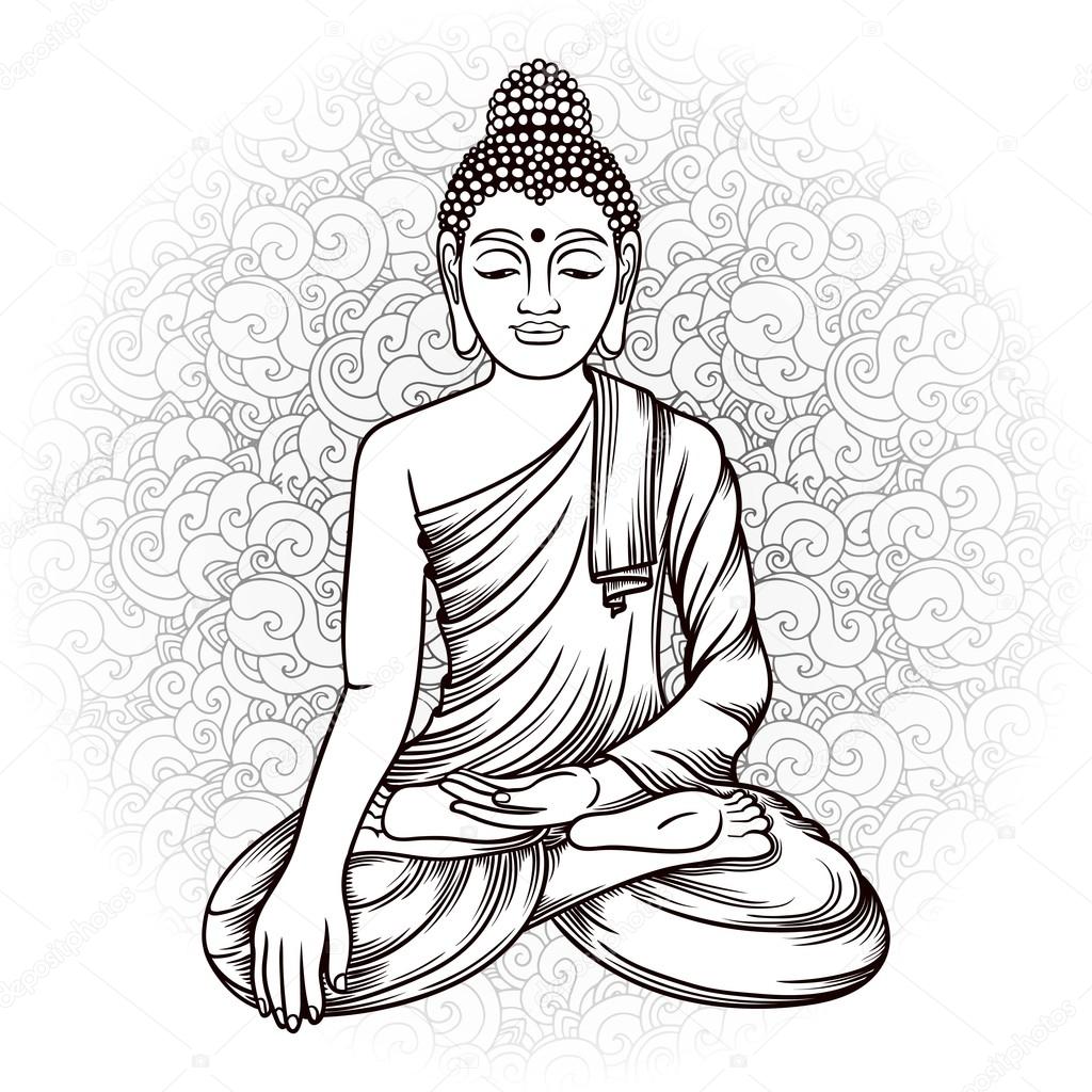 Buddha vector illustration.