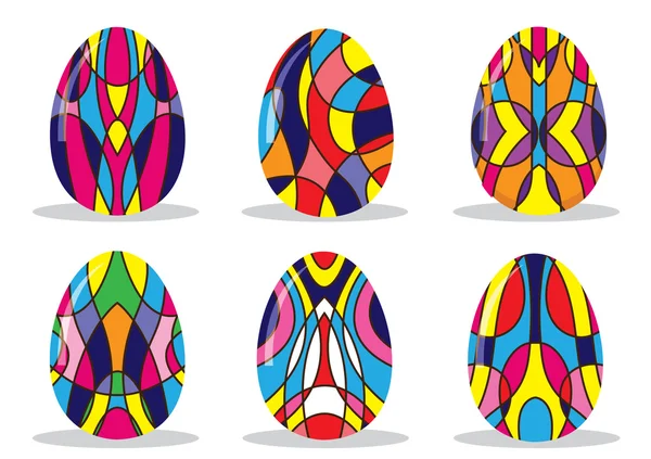 Colorful Easter Eggs — Stock Vector